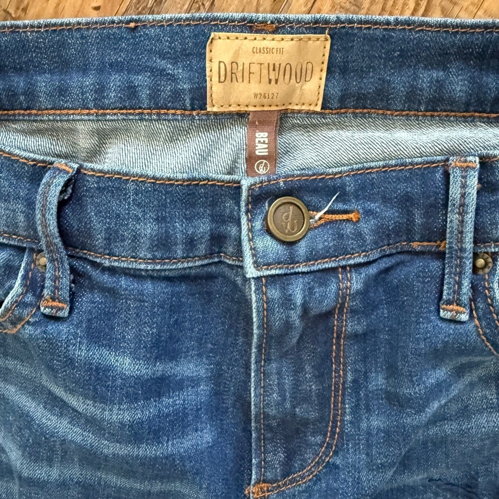 Driftwood Skinny Jeans‎ Womens 26 Blue Excellent Beau Floral Embroidered - Picture 6 of 9
